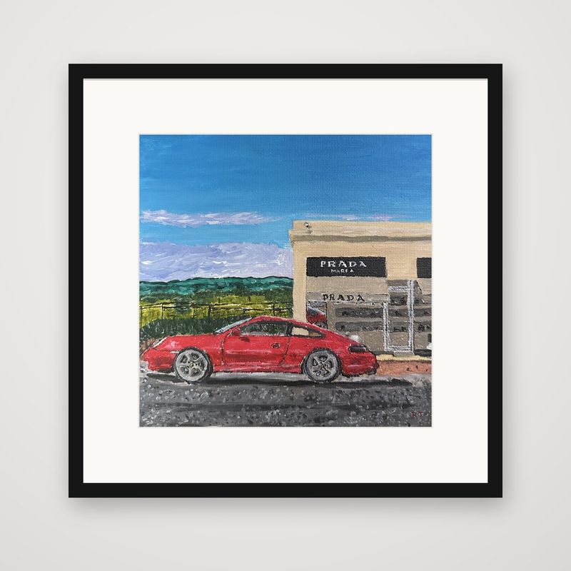 Marfa by RT, framed print mockup