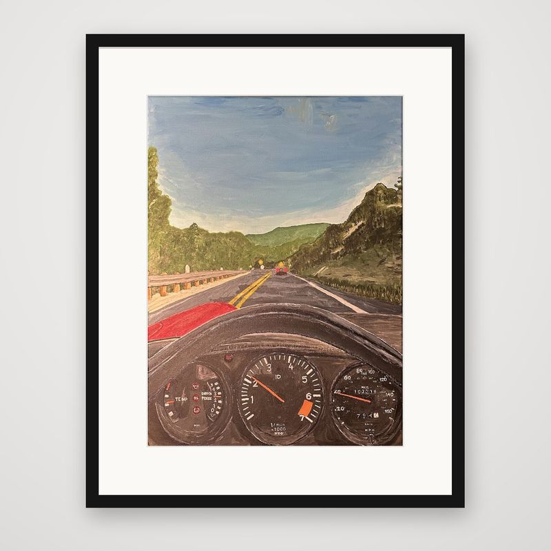 Bullick Hollow POV by RT, framed print mockup