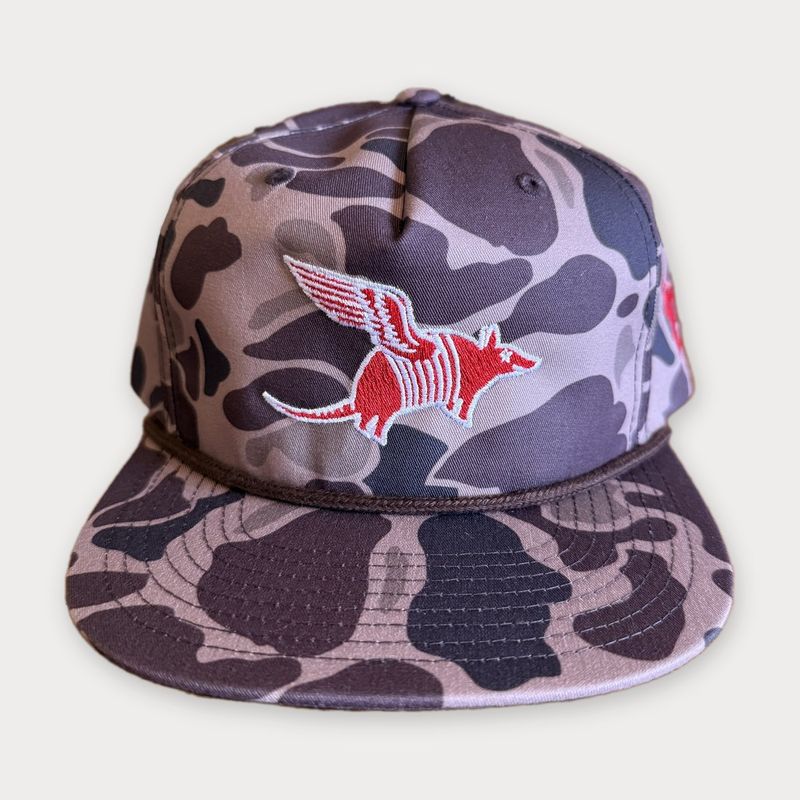 Gramps Dillo cap in duck camo, front