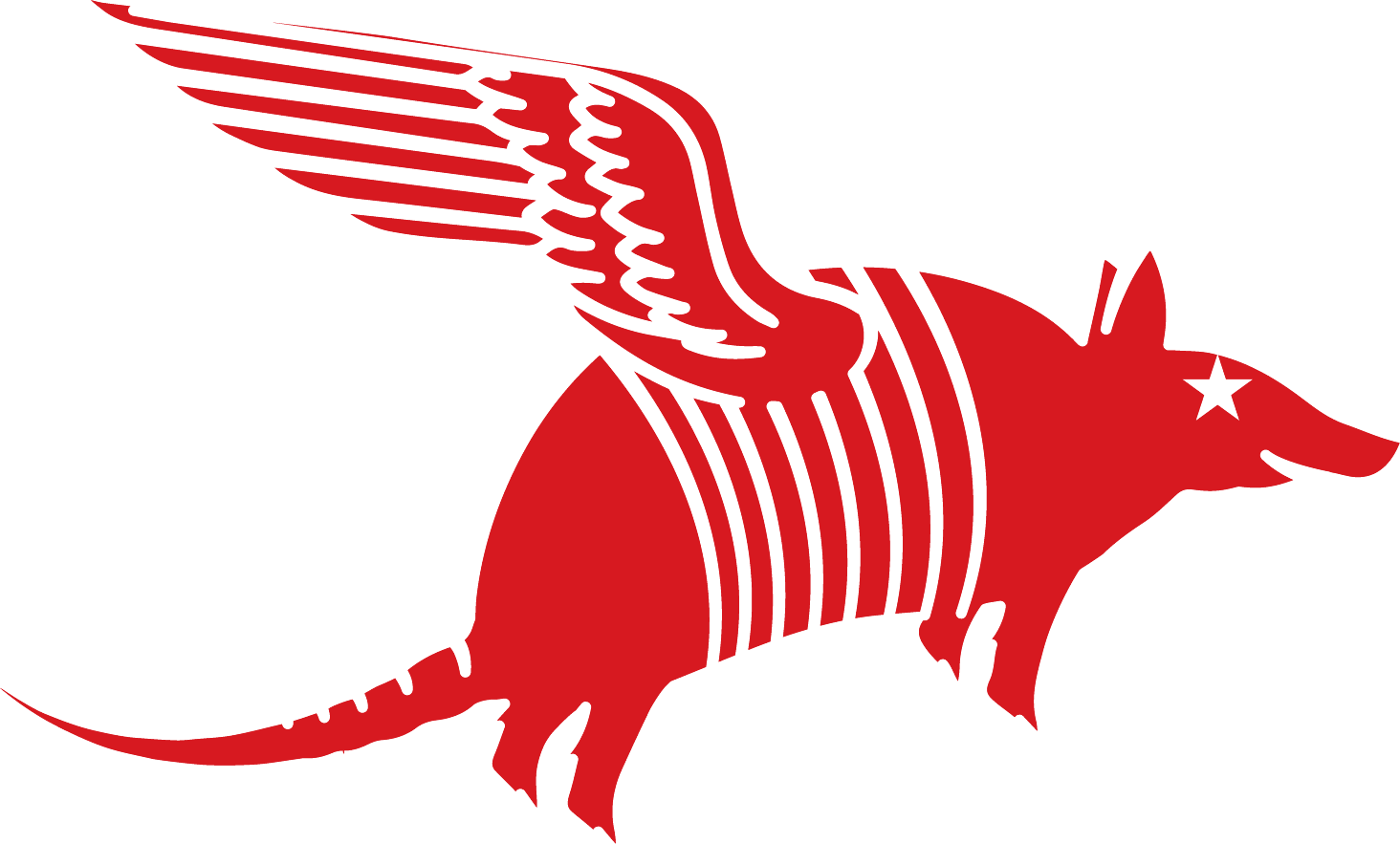 Dillo Garage winged armadillo logo