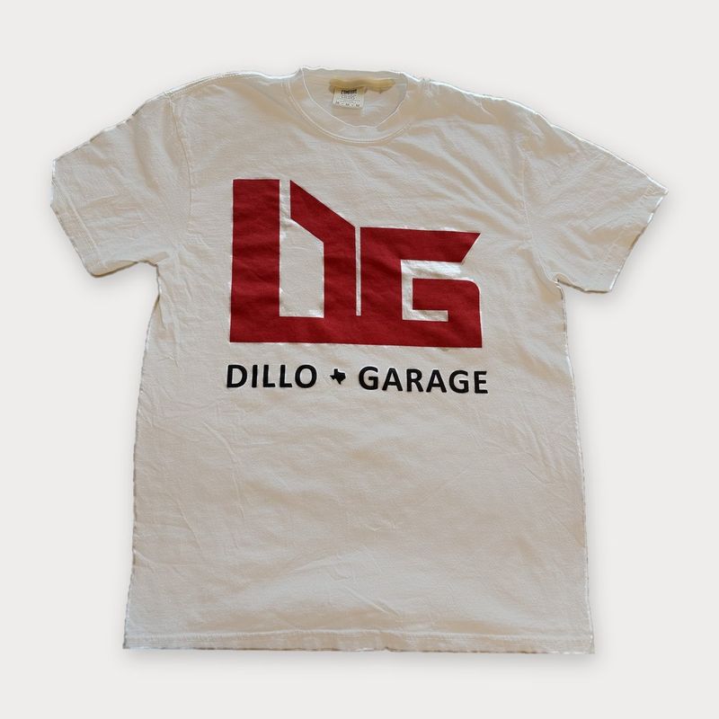 Heckler and Dillo tee in White, front